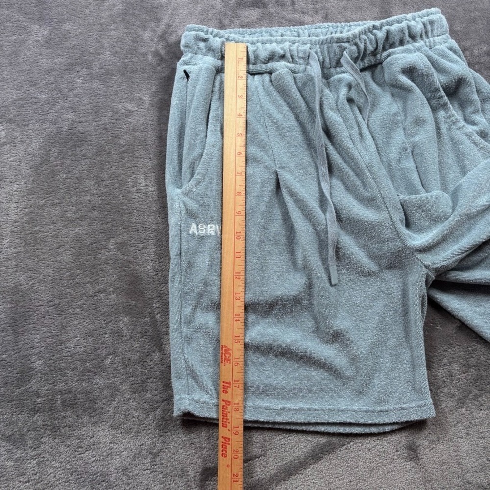ASRV Shorts Mens Medium Blue Light Sky Towel Terry Relaxed DSG-1094 Casual Gym - Picture 13 of 13
